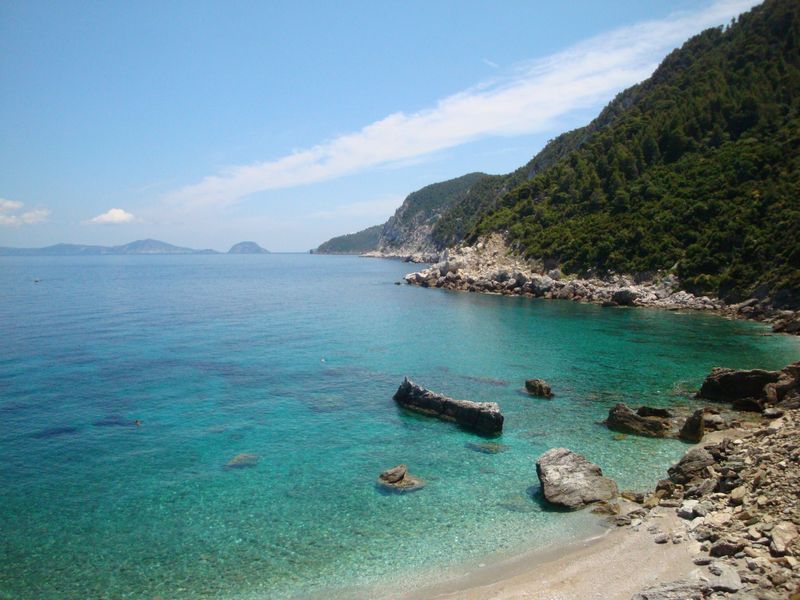 Восхитительный пляж Агиос Иоаннис с бирюзовой водой
